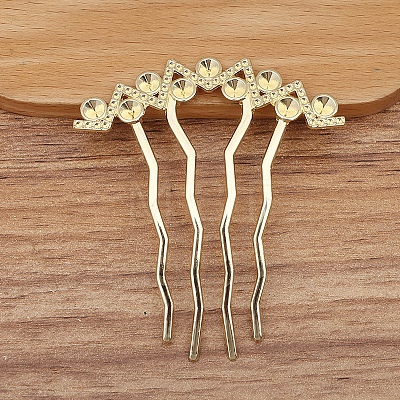 Alloy Hair Comb Findings PW-WG0DDBA-04-1