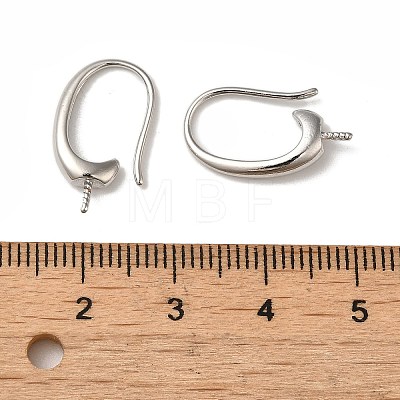 Rack Plating Brass Earring Hooks KK-G480-09P-1