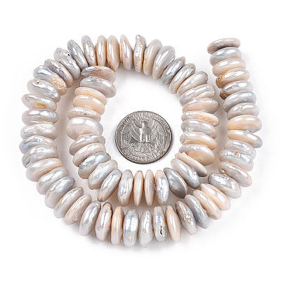 Natural Baroque Pearl Keshi Pearl Beads Strands PEAR-S018-05C-1