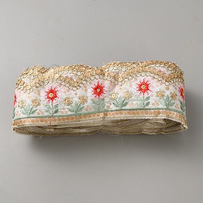 Vintage Jacquard Polyester Lace Ribbon SRIB-WH20020-113A-1