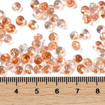 6/0 Spray Paint Glass Seed Beads SEED-H003-11C-1