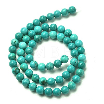 Natural Magnesite Round Beads Strands TURQ-G148-03-6mm-1