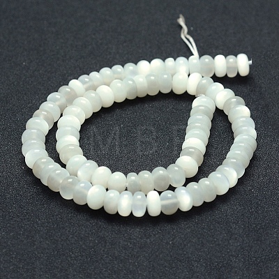 Natural White Moonstone Beads Strands G-P342-03-8x4mm-1
