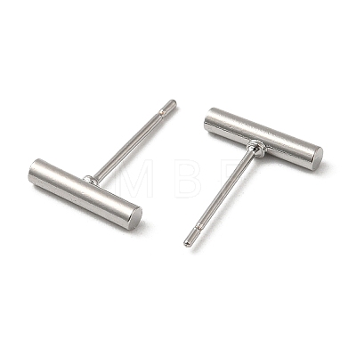 Brass Stud Earrings for Women Men KK-C028-23P-1