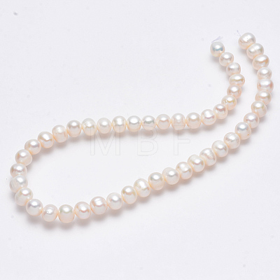 Natural Cultured Freshwater Pearl Beads Strands PEAR-R013-06-1