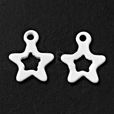 Spray Painted 201 Stainless Steel Charms STAS-G304-29E-1