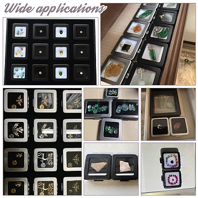 Rectangle Iron Loose Diamond Display Boxes CON-WH0086-068B-01-1