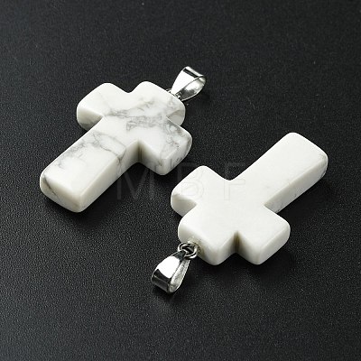 Natural Howlite Pendants GG-K002-11S-1