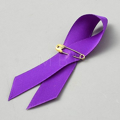 Awareness Ribbon Nylon Lapel Pin Backs for Backpack Clothes JEWB-WH0021-175A-1