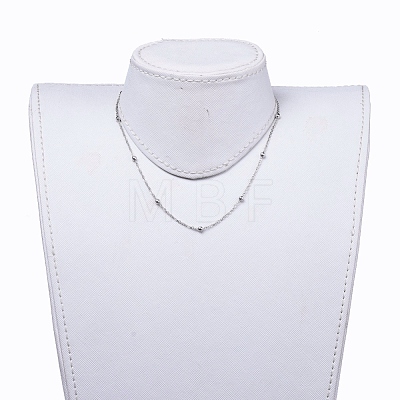 304 Stainless Steel Cable Chain Necklaces NJEW-JN02787-1