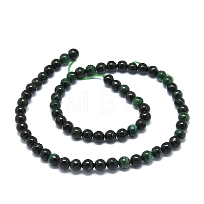 Natural Fuchsite Beads Strands G-O201A-09A-1