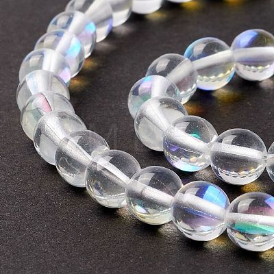 Synthetic Moonstone Beads Strands G-E573-02B-14-1
