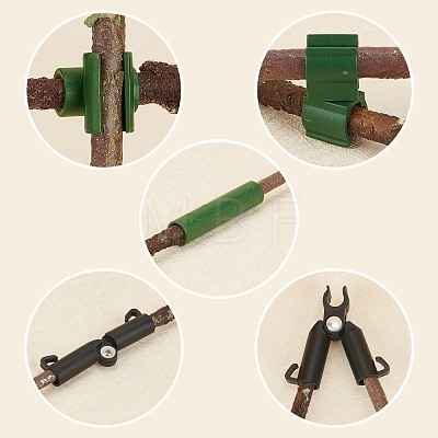  PP Plant Fixator & Buckles Clips & Plant Twist Clip Ties & Coated Plant Stick & A-Type Connecting Joint & Connector DIY-NB0004-93-1