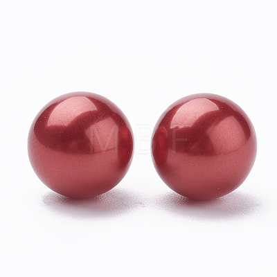 Eco-Friendly Plastic Imitation Pearl Beads X-MACR-S277-8mm-C23-1