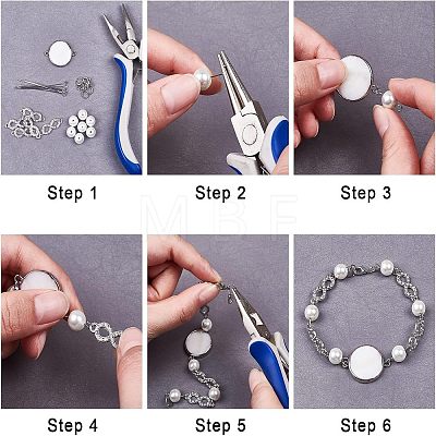 48Pcs 3 Style Alloy Rhinestone Links Connectors ALRI-FH0001-04-1