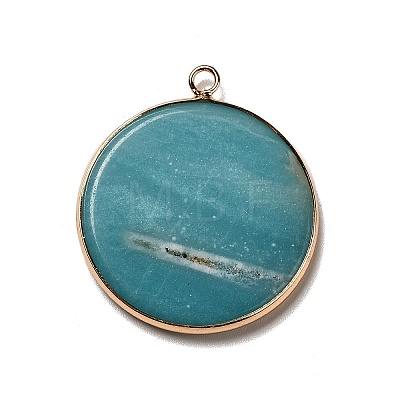 Natural Amazonite Pendants G-A213-01G-02-1