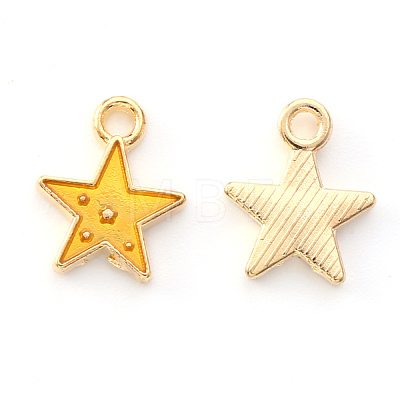 Alloy Enamel Charms X-ENAM-S121-028C-1