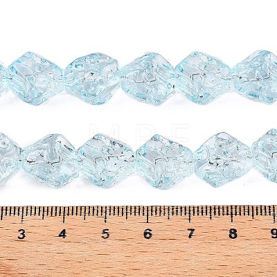 Electroplate Glass Beads Strands EGLA-N012-08H-1