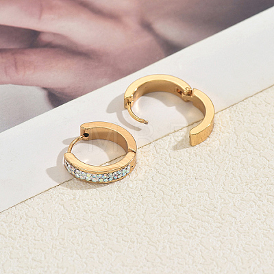 Ring Stainless Steel Hoop Earrings KS1953-1