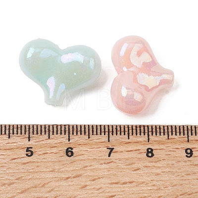 UV Plating Opaque Acrylic Beads OACR-G058-16B-1