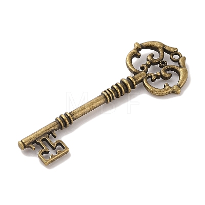 Skeleton Key Tibetan Style Alloy Big Pendants TIBEP-S293-033AB-LF-1