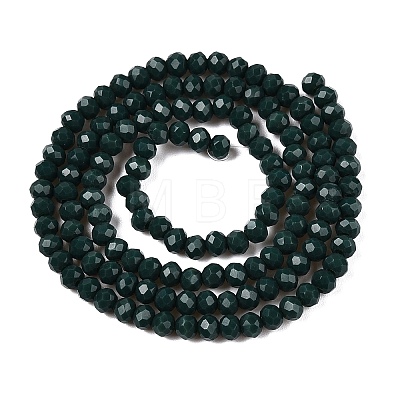 Opaque Solid Color Imitation Jade Glass Beads Strands EGLA-A044-P3mm-D12-1