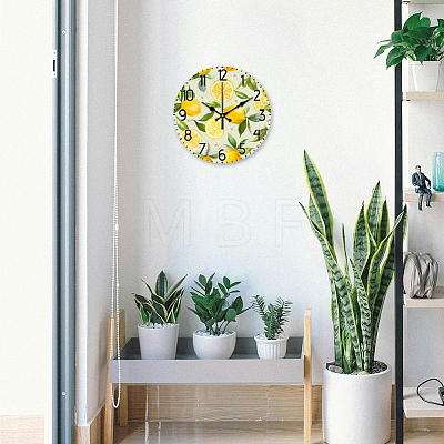 MDF Printed Wall Clock HJEW-WH0058-010-1