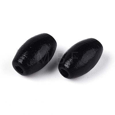 Spray Painted Schima Wood Beads WOOD-T032-29B-1
