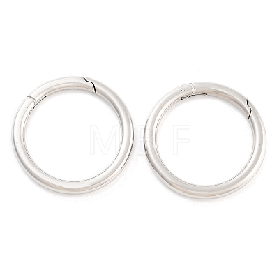 Non-Tarnish 316 Stainless Steel Spring Gate Rings STAS-M296-01P-I-1