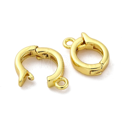 Brass Fold Over Clasps LS-KK-Z078-44G-1