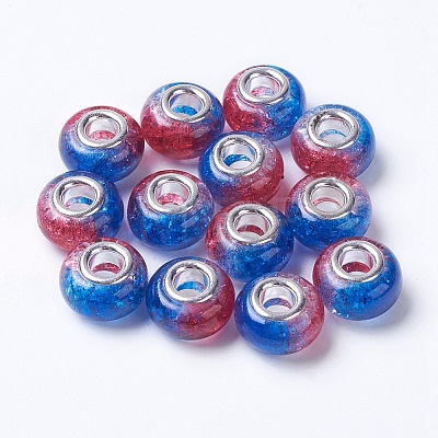 Two Tone Resin European Beads RPDL-K002-C04-1