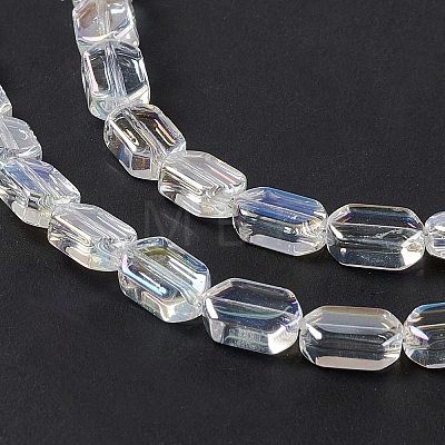 Electroplate Glass Beads Strands EGLA-L042-AB01-1