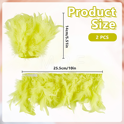 Feather Bracelets Wrist Band LS-AJEW-WH0591-443C-1