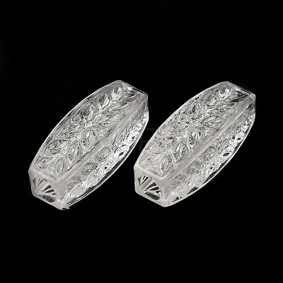 Transparent Acrylic European Beads TACR-G048-10-1