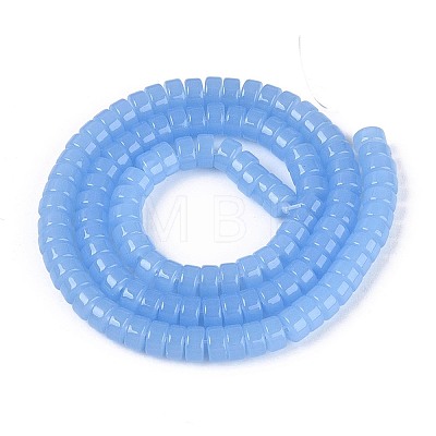 Imitation Jade Glass Beads Strands GLAA-N026-3x6mm-J05-1