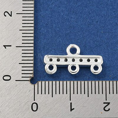 Rack Plating Brass Micro Pave Clear Cubic Zirconia Rectangle Chandelier Component Links X-KKB-L215-037S-1