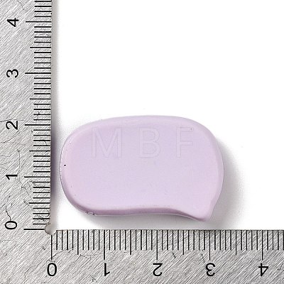 Rectangle Cartoon Word Miss You Opaque Resin Decoden Cabochons RESI-R447-02B-1