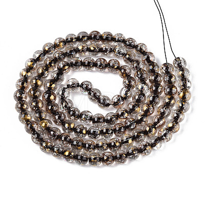 Crackle Transparent Glass Beads Strands X1-GLAA-N030-8mm-01B-1