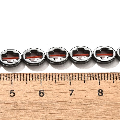 Electroplated Synthetic Non-magnetic Hematite Beads Strands G-L613-Z01-01M-1