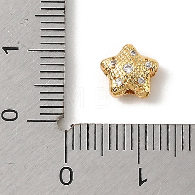 Brass Micro Pave Cubic Zirconia Beads KK-D262-06G-01-1