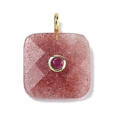 Natural Mixed Gemstone Faceted Pendants G-C274-03-G-1