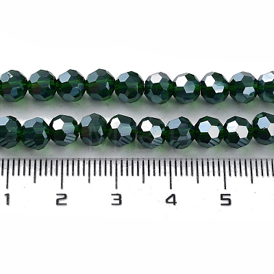 Electroplate Glass Bead Strands EGLA-R015-6mm-17-1