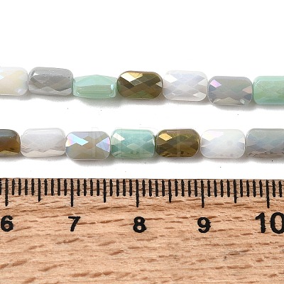 Electroplate Glass Beads Strands EGLA-P065-02A-08-1