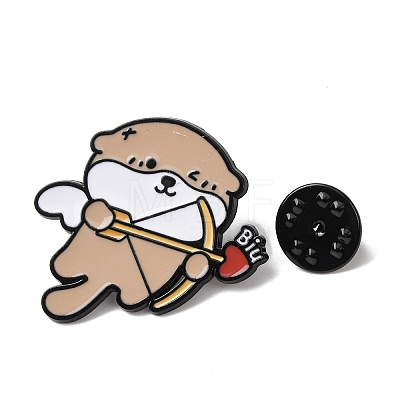 Bank Beaver Cupid Enamel Pins JEWB-K019-02A-EB-1