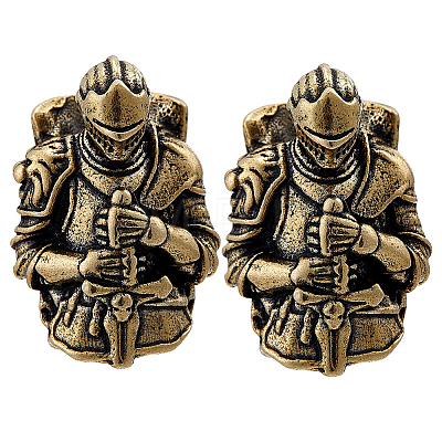 2Pcs Brass European Beads KK-HY0004-50-1
