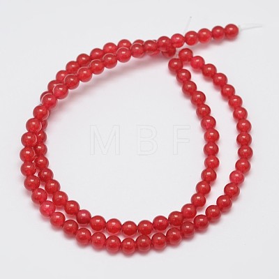 Natural & Dyed Malaysia Jade Bead Strands X-G-A146-4mm-A02-1