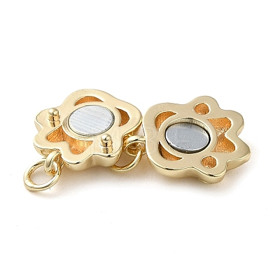 Brass Magnetic Clasps with Jump Ring KK-H455-54G-1