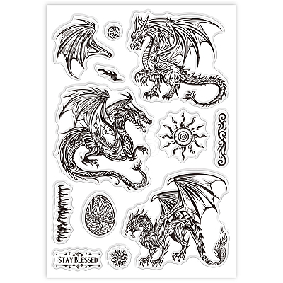 Custom Summer Theme PVC Plastic Clear Stamps DIY-WH0631-0142-1