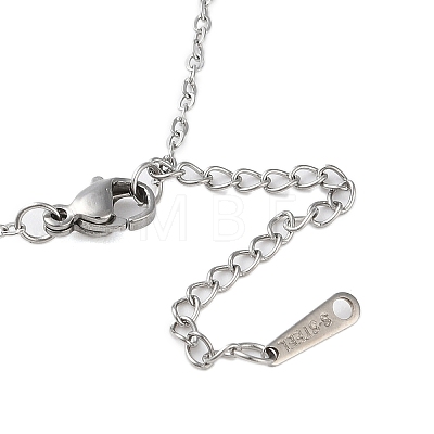 Non-Tarnish 304 Stainless Steel Bowknot Pendant Necklaces for Women NJEW-S434-01P-1