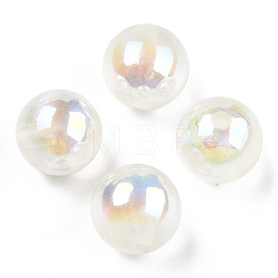 ABS Plastic Imitation Pearl Beads PACR-N013-01B-03-1